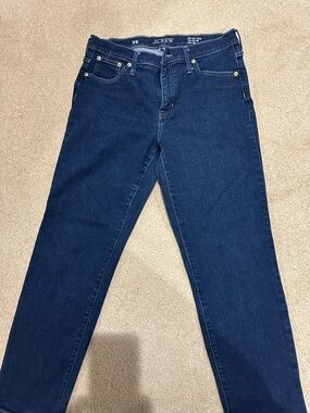 J. Crew Navy Blue Slim Straight Jeans